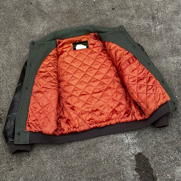 Vintage USA Military Air Force Men’s Flight Wool Bomber Jacket Size Medium - Picture 11 of 13